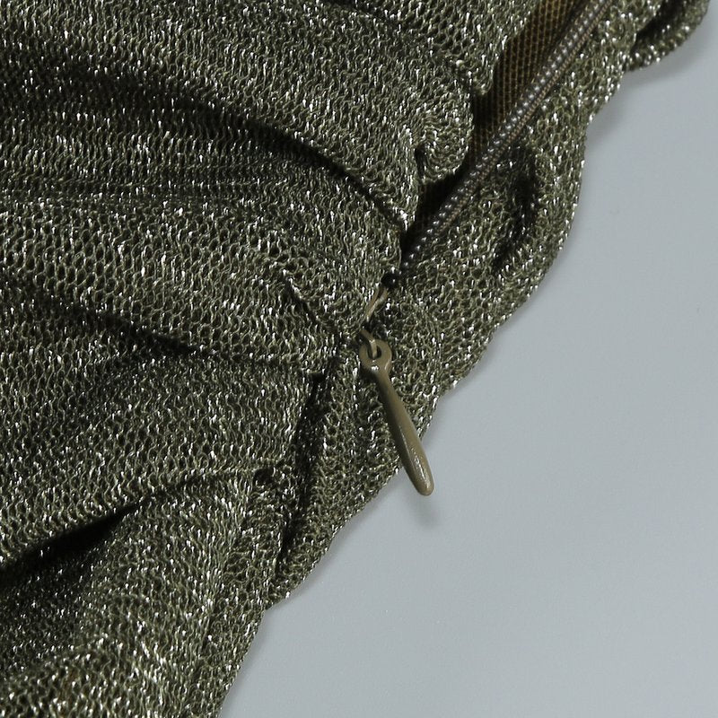 Strapless Ruched Olive Bandage Dress H6653