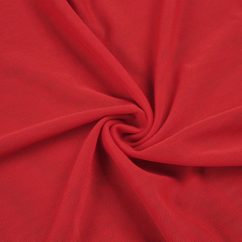 Strapless Ruched Sheer Red Gown H6868
