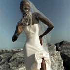 Strapless Ruffle Asymmetrical Gown H6371