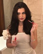 Strapless Ruffle Asymmetrical Midi Dress H6016
