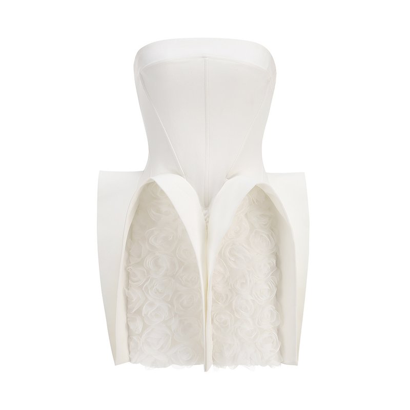 Strapless Ruffle Corset Top H6662