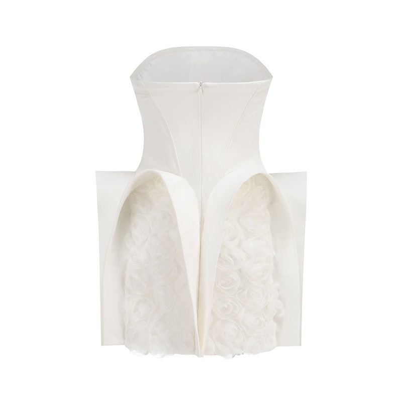 Strapless Ruffle Corset Top H6662