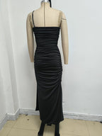 Strapless Ruffle Floral Maxi Dress H7058