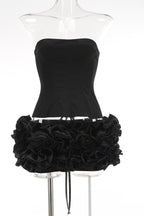 Strapless Ruffle Mini Dress H6513
