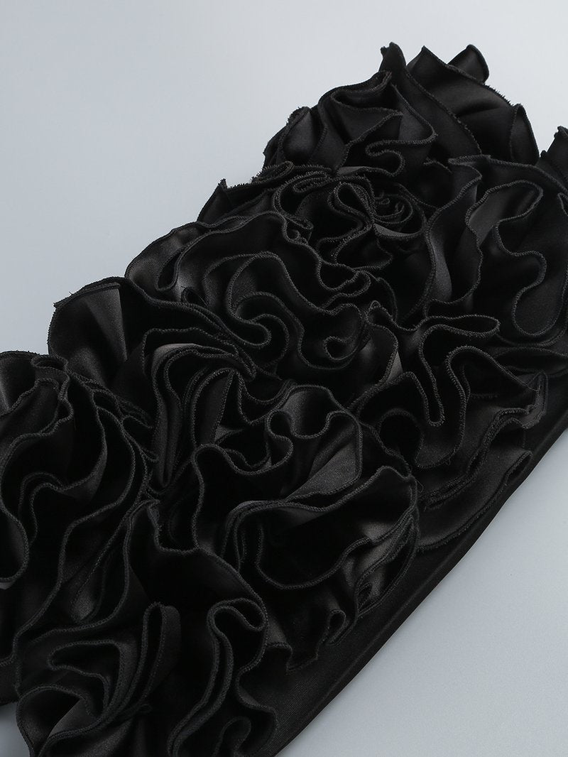 Strapless Ruffle Mini Dress H6513