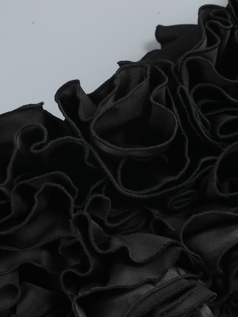 Strapless Ruffle Mini Dress H6513