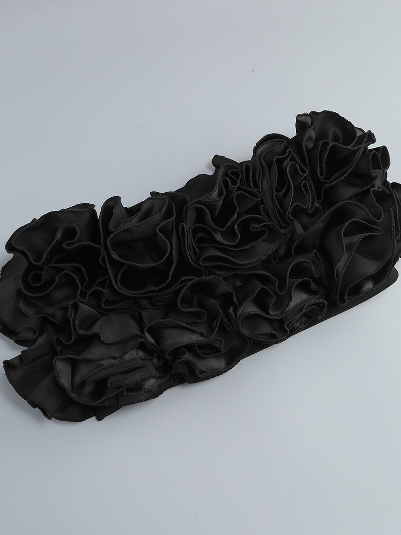 Strapless Ruffle Mini Dress H6513