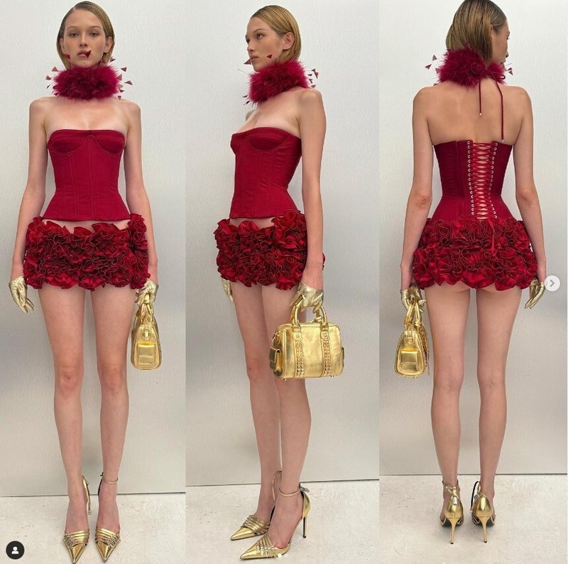 Strapless Ruffle Mini Dress H6513