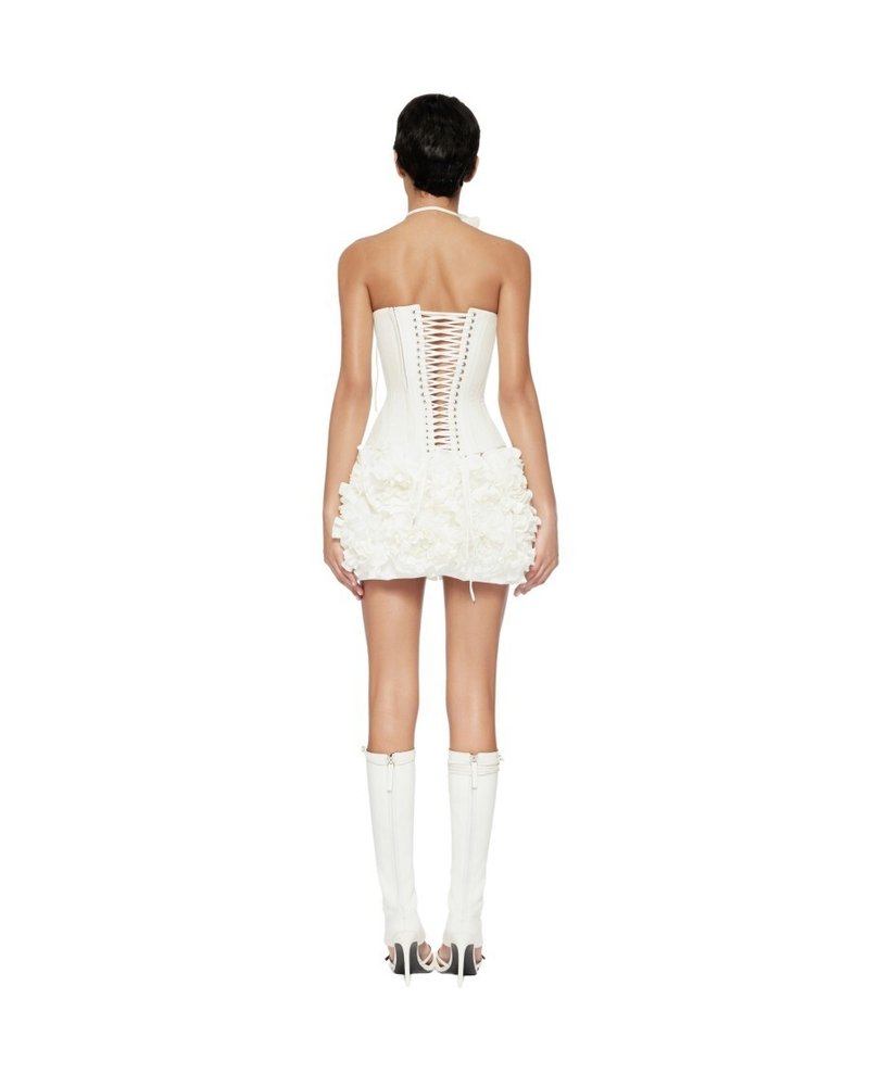 Strapless Ruffle Mini Dress H6513