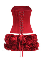 Strapless Ruffle Mini Dress H6513