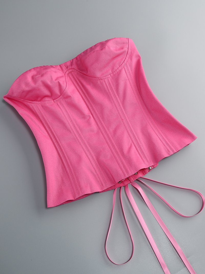 Strapless Ruffle Mini Dress H6513