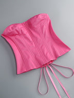 Strapless Ruffle Mini Dress H6513