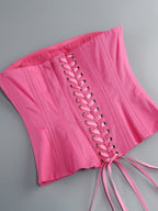 Strapless Ruffle Mini Dress H6513