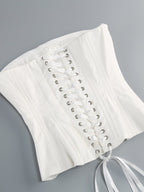 Strapless Ruffle Mini Dress H6513
