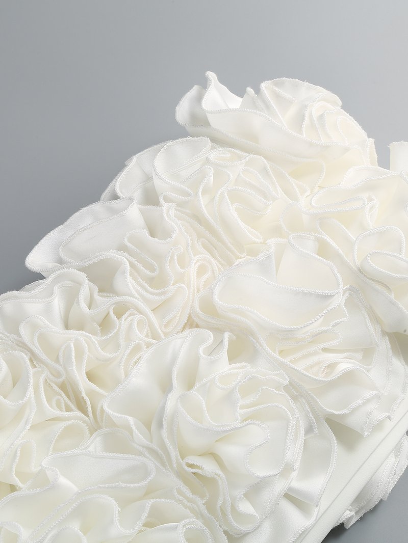 Strapless Ruffle Mini Dress H6513