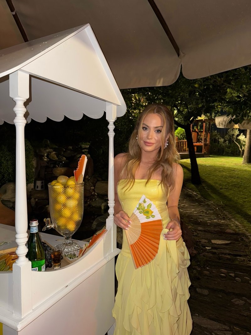 Strapless Ruffle Yellow Maxi Dress H7100