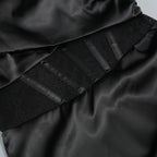 Strapless Satin High Slit Gown H6352
