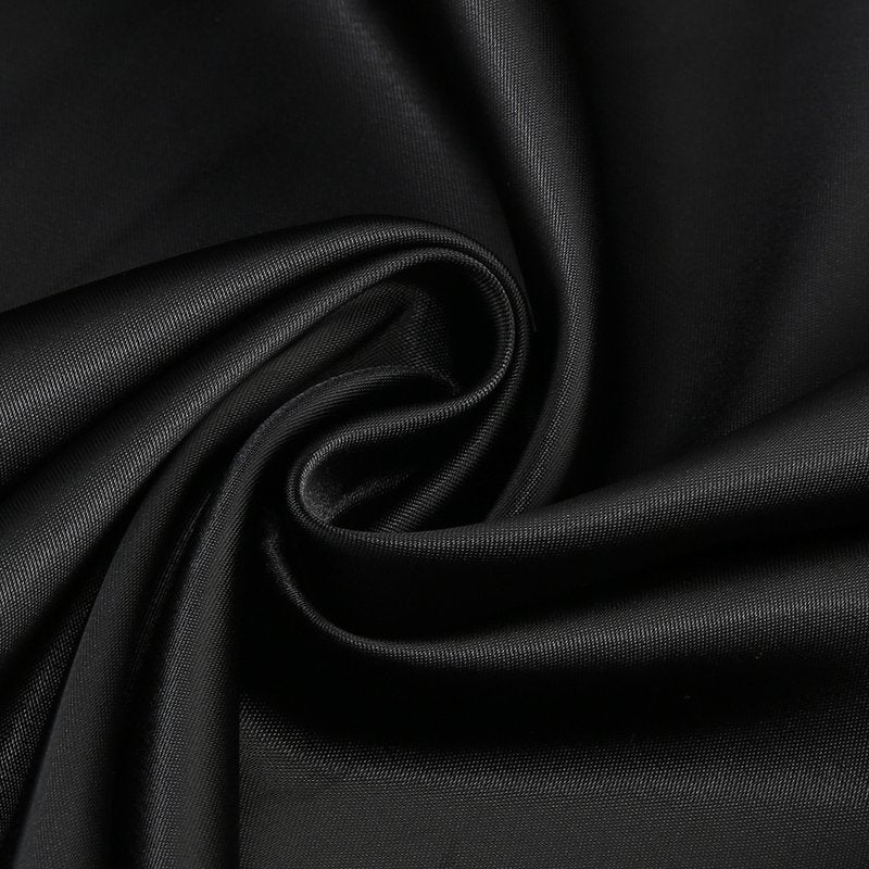 Strapless Satin High Slit Gown H6352