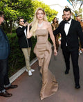 Strapless Satin Mermaid Gown H5979