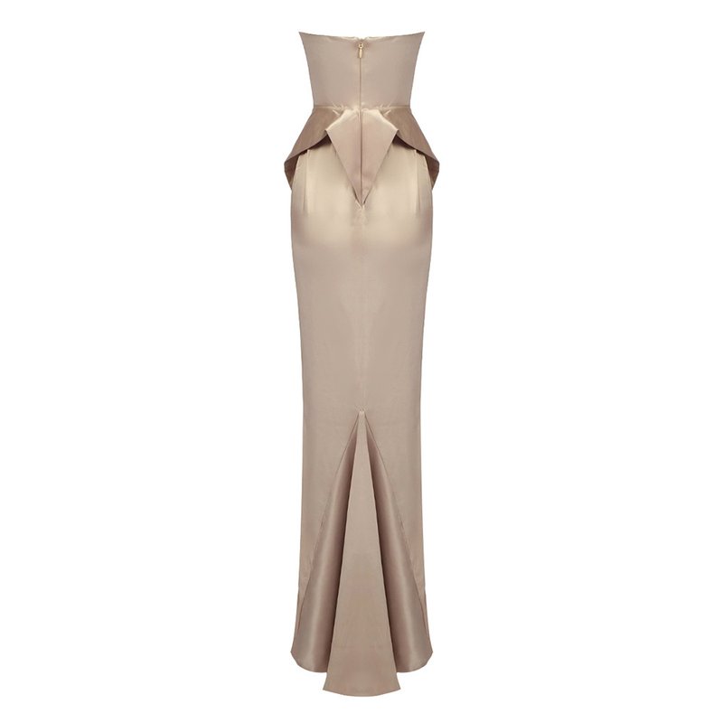 Strapless Satin Mermaid Gown H5979