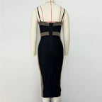 Strapless Sequin Bandage Midi Dress H6459
