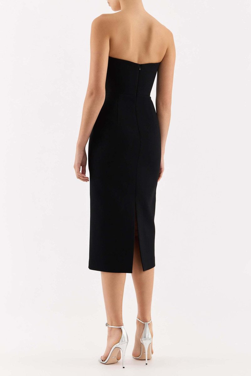 Strapless Sequin Bustier Midi Dress H6680