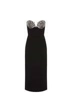 Strapless Sequin Bustier Midi Dress H6680