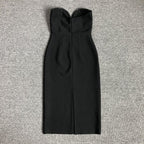 Strapless Sequin Bustier Midi Dress H6680