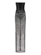 Strapless Sequin Embellished Maxi Dress H6355