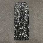 Strapless Sequin Embellished Maxi Dress H6355