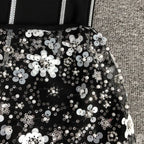 Strapless Sequin Embellished Maxi Dress H6355