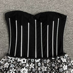 Strapless Sequin Embellished Maxi Dress H6355