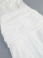 Strapless Sequin Gown with Draped Skirt H7106