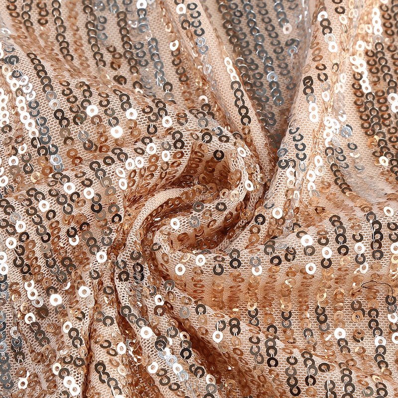 Strapless Sequin Gown with High Slit H6648
