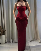 Strapless Sequin Mesh Mermaid Dress H7065