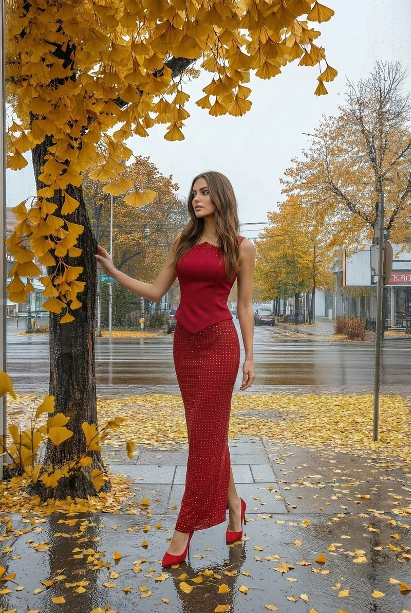 Strapless Sequin Mesh Mermaid Dress H7065