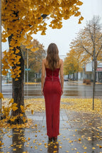Strapless Sequin Mesh Mermaid Dress H7065