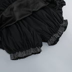 Strapless Sequin Puff Sleeve Mini Dress H6709