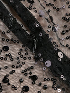 Strapless Sequin Sheer Mini Dress H6186