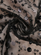 Strapless Sequin Sheer Mini Dress H6186
