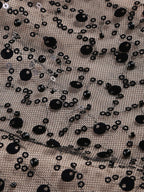 Strapless Sequin Sheer Mini Dress H6186
