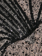 Strapless Sequin Sheer Mini Dress H6186
