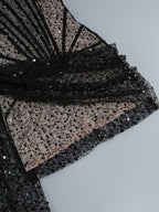 Strapless Sequin Sheer Mini Dress H6186