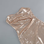 Strapless Sequin Wrap Maxi Dress H6058