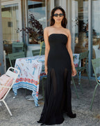 Strapless Sheer Panel Mermaid Gown H6572
