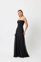 Strapless Sheer Panel Mermaid Gown H6572
