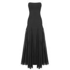 Strapless Sheer Panel Mermaid Gown H6572