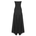 Strapless Sheer Panel Mermaid Gown H6572