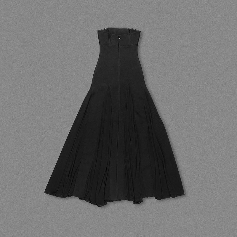 Strapless Sheer Panel Mermaid Gown H6572