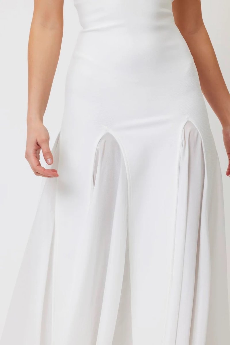 Strapless Sheer Panel Mermaid Gown H6572